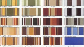 Awning Patterns and Colors